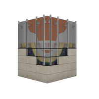 Système de façade ventilée de qualité supérieure Design moderne Fixation invisible des carreaux de porcelaine pour le revêtement extérieur directement de Turquie