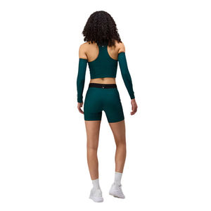 Shorts de sport pour femmes en gros, shorts de compression pour soulever les fesses, shorts de fitness, de course à pied, d'entraînement, de yoga avec poche en maille zippée - Product Image 2