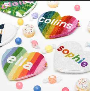 Kids Handbag Purse Coin Purse With Fully Hand Beaded Key Style Time Girls Packing Pattern Pcs Small Material - Product Image 1