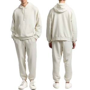 Conjunto de Sudadera con Capucha y Pantalones Deportivos para Hombre, Alta Calidad, 100% Algodón, Chándal Informal Holgado, Conjunto de Sudadera con Capucha y Pantalones Deportivos Personalizados - Product Image 1