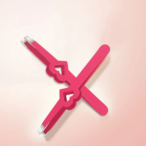 Produits les plus vendus Cosmétiques en gros Pince à épiler à sourcils multicolore à pointe inclinée professionnelle personnalisée en acier inoxydable - Product Image 1