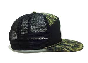 Sombrero de camionero de camuflaje bordado personalizado a la moda al por mayor, gorra de malla de camuflaje con cuerda, gorra de camuflaje por sublimación para marca Vietnam OEM - Product Image 3