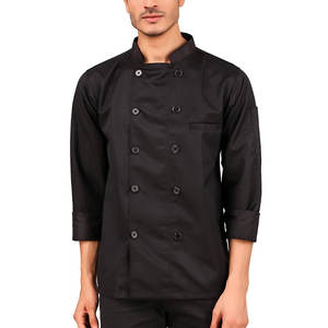 Uniforme de Chef Moderno de Manga Larga Personalizado al por Mayor de Buena Calidad, Color Personalizado, Ropa de Trabajo para Hombre, Tejido de Poliéster/Algodón - Product Image 1