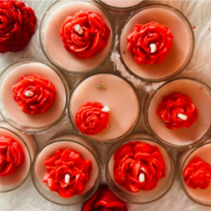 Vela Decorativa con Diseño Floral de Rosas, Vela para Festivales, para Fiestas en Casa y Ocasiones Especiales, al por Mayor al Mejor Precio - Product Image 3