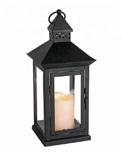 <b>Large</b> handmade metal Moroccan <b>lantern</b> with rustic distressed finished for vintage-inspired lighting in boho-style spaces - Product Image 3
