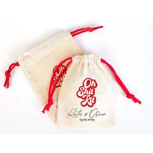 Bolsas Personalizables para la Resaca 'Oh Shit Kit' para Despedidas de Soltera, Bolsas de Recuperación y Supervivencia con Logotipo Personalizado - Product Image 1