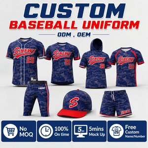 Custom Unisex Adult Baseball Jersey <b>Blue</b> <b>Striped</b> 100% Polyester Sublimated Print V-Neck Short Sleeve Breathable with Team name - Product Image 5