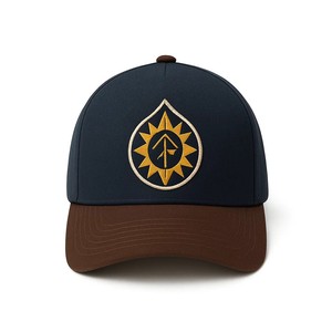 Casquette ODM OEM à 5 panneaux de haute qualité avec logo brodé sur mesure Casquette de baseball en coton structuré deux tons pour hommes pour l'extérieur Vente en gros en usine - Product Image 2