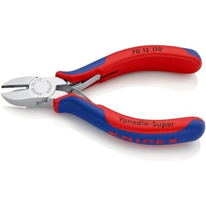 For KNIPEX 110 mm <b>Side</b> <b>Cutters</b> with Chrome-Plated Head and Multi-Component Grips Max 1.2 mm Plier - Product Image 3
