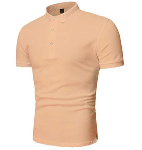 Chemises polo pour hommes 100% coton, vêtements de golf, manches courtes, t-shirts vierges avec fermeture à boutons et t-shirts anti-froissement - Product Image 5