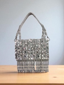 Bolso de Mano de Resina Hecho a Mano con Lentejuelas Doradas, Estilo Casual, para Eventos Festivos, Bodas, Proveedores de la India, Venta al por Mayor - Product Image 3