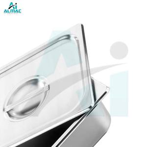 ALMAC Plateau d'instruments médicaux avec couvercle Plateau en acier inoxydable réutilisable pour le stockage et la stérilisation des outils en toute sécurité - Product Image 6