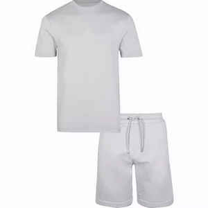 Ensembles d'été personnalisés pour hommes, t-shirts à manches courtes et ensembles courts/survêtement d'été imprimé Gym Fitness - Product Image 1