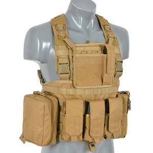 Gilet tactique avec logo personnalisé de qualité supérieure en nylon respirant fabriqué en usine pour adultes Design d'impression solide Vente à chaud - Product Image 4