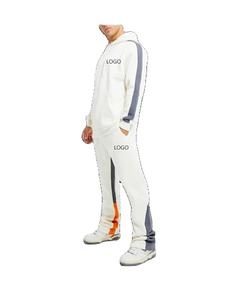 Survêtement de sport thermique vintage pour homme, manches longues, couleur personnalisée, bandes latérales, nouvelle collection automne-hiver 2025, grande taille - Product Image 1