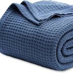 Top vente 100% coton biologique gaufré armure couvertures Twin Queen King tailles directe usine en gros de l'inde par harshit inter - Product Image 1