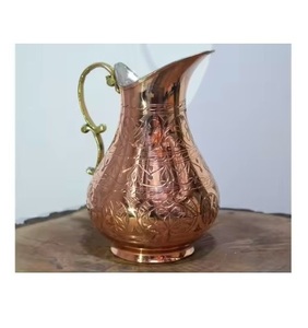 Jarra de Cobre Clásica Ecológica con Asa de Latón, Jarra de Alta Calidad para Hoteles y Restaurantes, Jarras Hechas a Mano con MOQ Bajo - Product Image 2