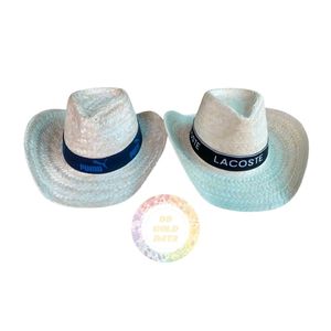 หมวกคาวบอยพร้อมริบบิ้นทำจากฟางหมวกฟาง1ใบหมวกฟาง - Product Image 2