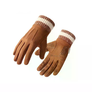 Mitaines tricotées en laine douce d'hiver de bonne qualité Gants d'hiver chauds et confortables pour temps froid avec logo personnalisé - Product Image 1