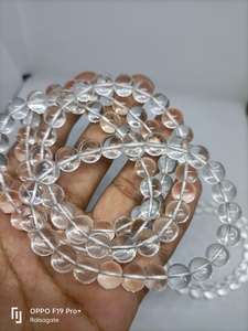 Wholesale Natural Clear Quartz Gemstone <b>Bracelet</b> Beads 8mm Durable Best Quality for Meditation & Fashion Use - Product Image 6