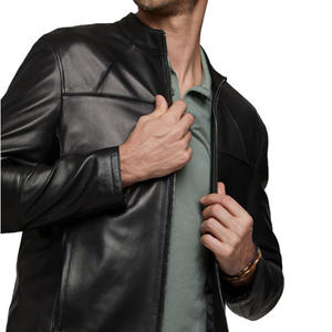 Chaqueta de cuero al por mayor de invierno para hombre de color personalizado para uso al aire libre disponible en precio al por mayor bajo - Product Image 5