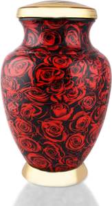 Adult Red Rose Cremation <b>Urn</b> Human Ashes Adult Memorial <b>urn</b>, Burial, Funeral Cremation <b>Urns</b> | 200 Cubic Inches (<b>Large</b> Adult) - Product Image 5