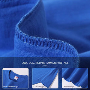 Camiseta personalizada de algodón de lujo de peso pesado, 260g, cuello grueso, camiseta pesada en blanco para hombre, camiseta de gran tamaño para hombre - Product Image 3