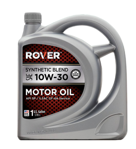 ROVER Synthetic Blend Anti-Wear SAE <b>10W</b>-<b>30</b> Motor <b>Oil</b> Automotive Lubricant 3 Pack 5 Quart - Product Image 1
