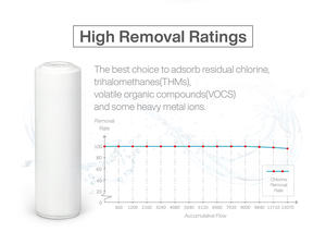 Cartucho de Filtro de Carbón LAN SHAN T33 CXVT3310 de 10 Pulgadas de Largo para Uso Doméstico y Comercial - Product Image 4