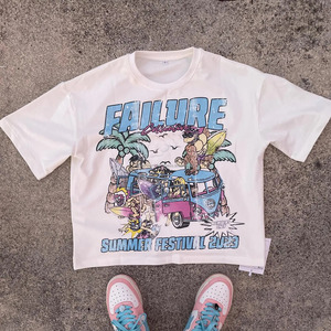 T-shirt Homme Personnalisé OEM avec Logo DTG, 100% Coton Lourd, Manches Courtes, Coupe Ample, Impression Sérigraphique, Style Urbain, Séchage Rapide - Product Image 4