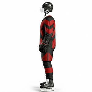 Uniformes de hockey sur glace pour hommes sur mesure en gros, service OEM, ensembles d'uniformes de hockey sur glace brodés - Product Image 4