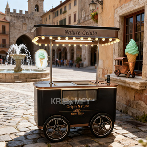 Chariot de vente ambulante solaire pour gelato et crème glacée, vitrine réfrigérée, kiosque extérieur - Product Image 1
