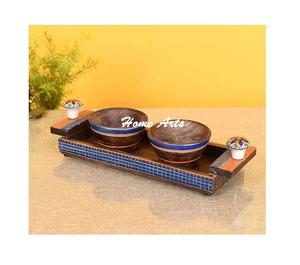 Serveur d'écrou en métal de dernière conception avec plateau Serveur d'écrou de taille personnalisée de la plus haute qualité pour un restaurant à domicile - Product Image 3