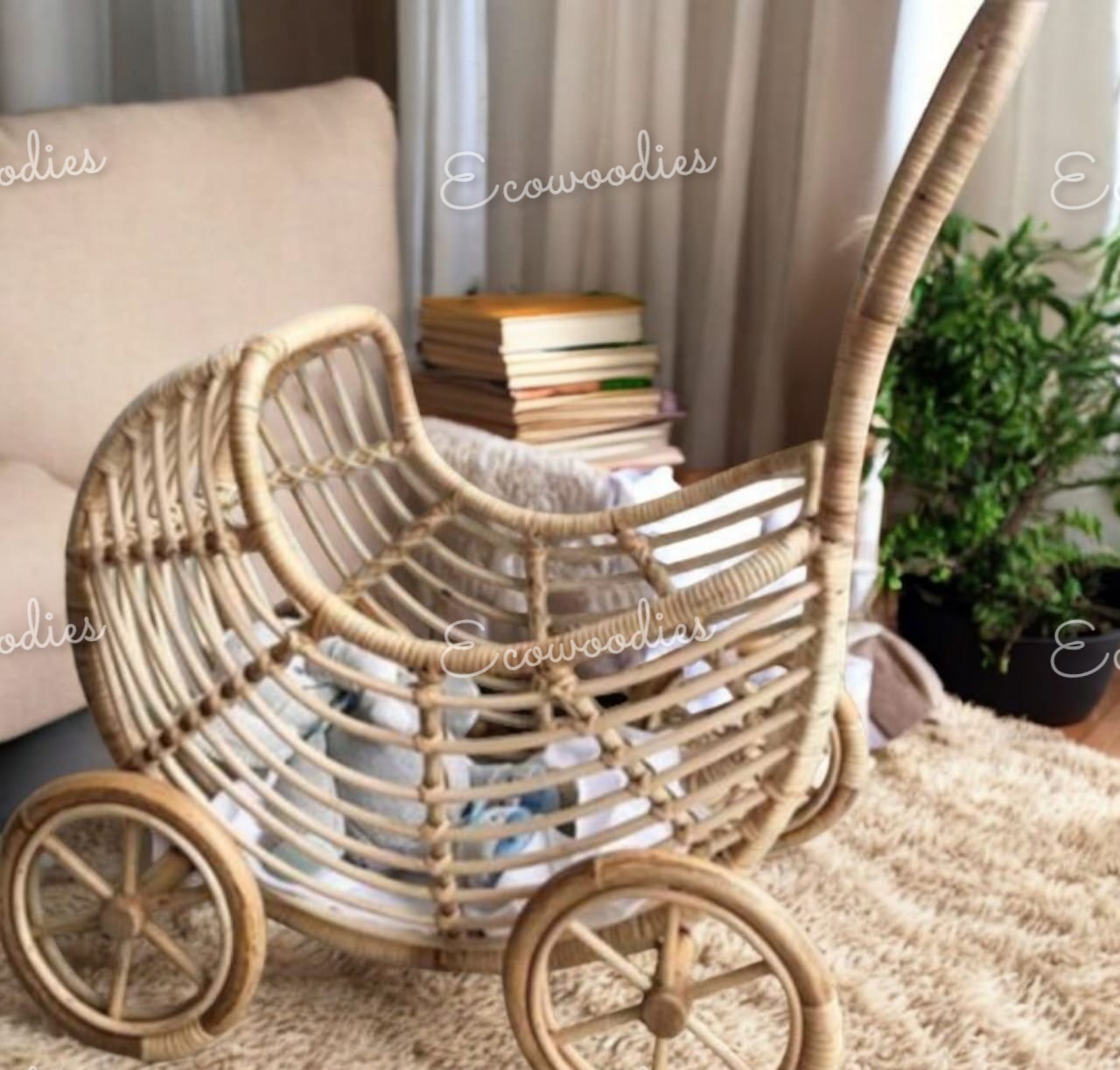 Meistverkauftes Spielzeug Kinderwagen aus Bambus-Rattan fr Jungen und  Mdchen Handgefertigter Weiden-Spielzeugwagen mit Rollen| Alibaba.com