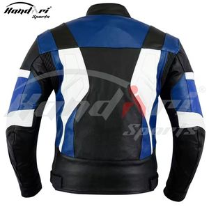 Nouvelle arrivée Veste de course moto en cuir unisexe Coupe-vent Imperméable Vêtement de sport - Product Image 5