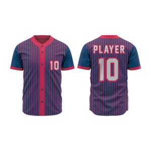 Custom OEM Full Button Baseball <b>Jersey</b> <b>Short</b> Sleeve Team Uniform Breathable Quick Dry Mesh Fabric Sports Shirt for Men Youth - Product Image 4