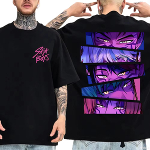 Camiseta Nueva de Kpop Demon Hunter Saja Boys 2025, Camiseta Informal con Cuello Redondo de Anime Harajuku, Camisetas Unisex Harajuku - Product Image 1