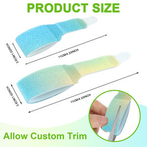 Vendaje elástico colorido para dedos de los pies para Velcro, vendaje para pies y manos, separador de dedos de <span class=keywords><strong>martillo</strong></span> ajustable superpuesto, enderezador de dedos - Product Image 4