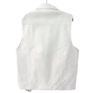 Chaleco Vaquero Grueso, Ropa de Calle de Invierno, Chaqueta Vaquera sin Mangas, Proveedor de Ropa al por Mayor - Product Image 2