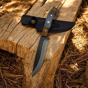 Vente en gros de couteaux de chasse en acier à haute teneur en carbone-Manche en bois OEM personnalisable léger longueur régulière avec garantie de 3 ans - Product Image 1