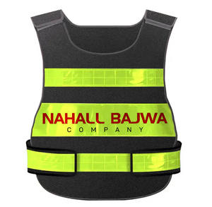 Chaleco de seguridad de malla de poliéster reflectante de alta visibilidad personalizable Chaleco de trabajo de seguridad fluorescente con flash LED con logotipo de NBC Producto OEM - Product Image 4