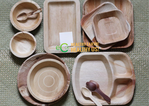 Assiettes jetables en matériau écologique pour feuilles de palmier/Assiettes pour feuilles de palmier/Palmier à feuilles de raisin d'Eco2go Vietnam - Product Image 5