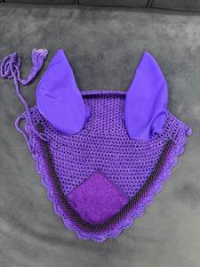 Juego de Sudadero y Orejeras de Color Morado Brillante Personalizado, Multiusos, para Salto, Colorido, Estilo Occidental, para Montar a Caballo, de Algodón - Product Image 2