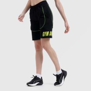Shorts décontractés PipePro (noir) taille XS, taille mi-haute, fermeture à cordon, en polyester brodé avec logo - Product Image 3