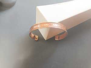 Handmade Adjustable Solid Copper Bangle Traditional Design Cuff for <b>Health</b> and Fashion Premium Quality Copper <b>Bracelets</b> - Product Image 4