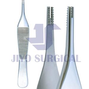 Pinzas de sutura Adson Alicates de tejido de microdisección de Medentra Producto de marca Sundal de acero marrón y acero inoxidable - Product Image 3