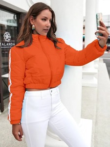 Top des produits tendances de qualité supérieure Design personnalisé hiver chaud respirant manches longues fermeture éclair femmes veste à bulles - Product Image 2