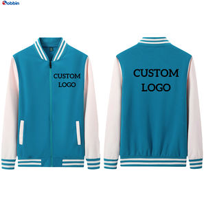 Chaqueta Universitaria para Hombre de Talla Grande, de Moda, con Forro Acolchado, Cuello Alto, Parches de Chenilla Personalizados, Resistente al Viento - Product Image 1