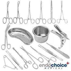 Juego de instrumentos de ginecología Premium de 20 piezas, instrumentos quirúrgicos de episiotomía de acero inoxidable con potencia Manual, Endochoice Medical - Product Image 1