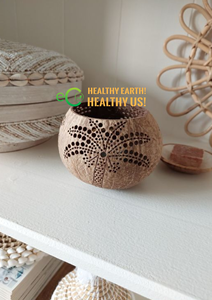 Portavelas de Cáscara de Coco Hecho a Mano Ecológico de Tendencia en 2025 para Decoración Navideña del Hogar en Vietnam - Product Image 5